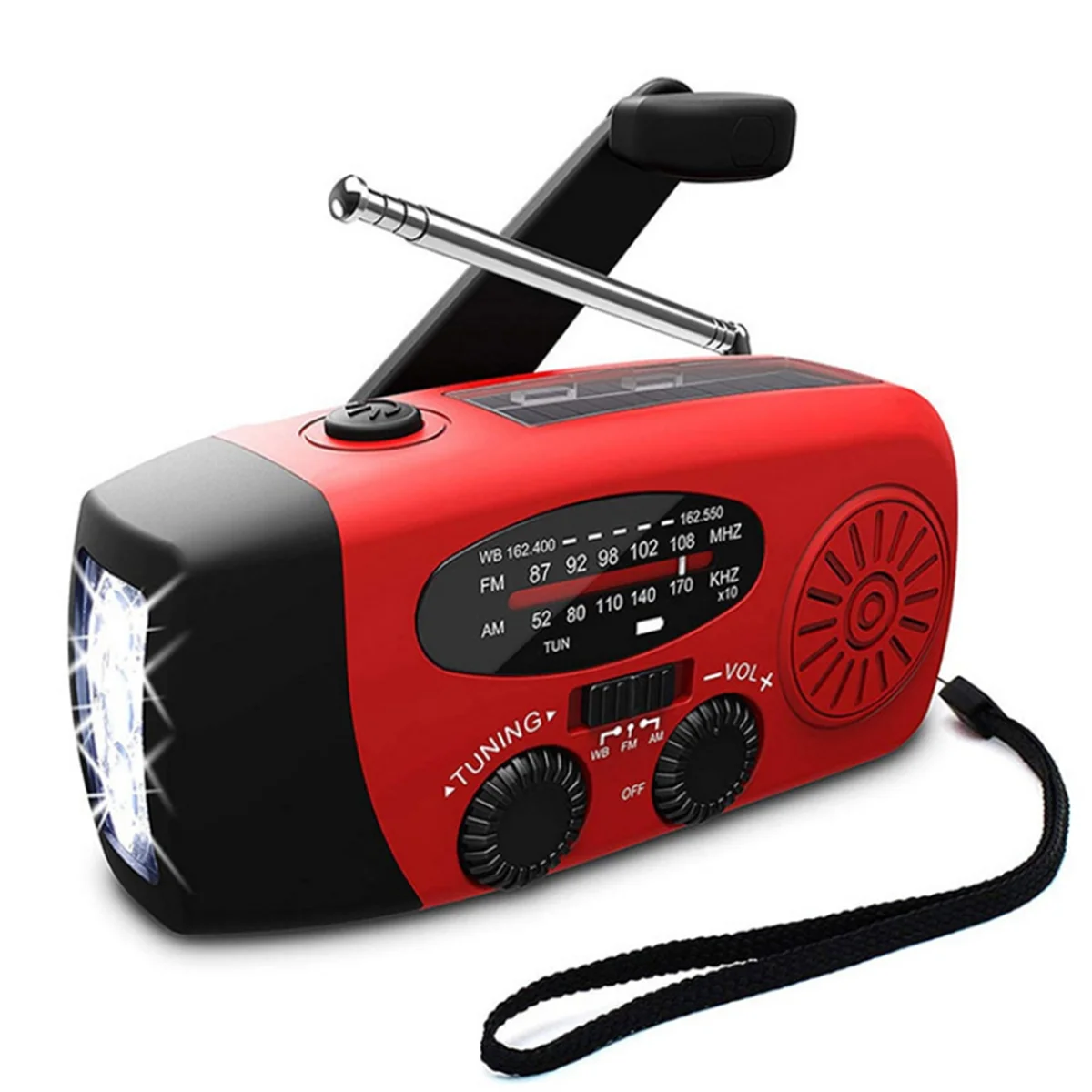 Multifunctional Emergency Radio – LED Light and Power Bank