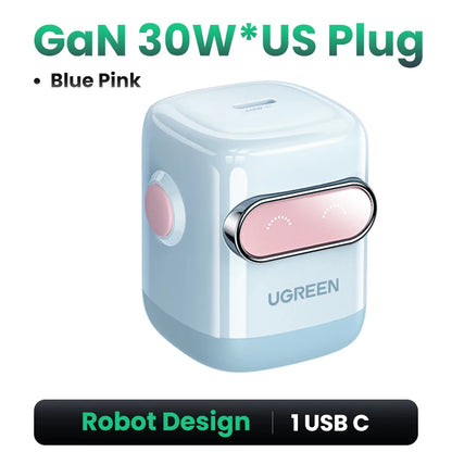 UGREEN Robot GaN Charger 65W PD QC4.0 PPS for iPhone MacBook