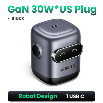 UGREEN Robot GaN Charger 65W PD QC4.0 PPS for iPhone MacBook