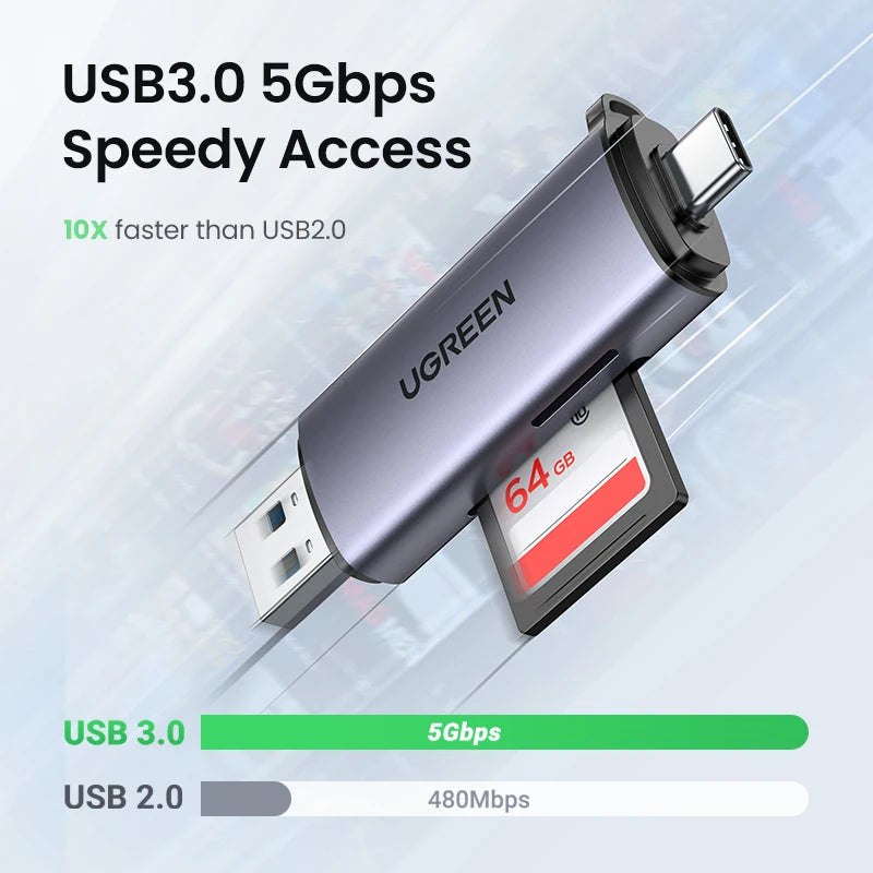 UGREEN FlashBridge USB-C Card Adapter
