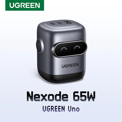 UGREEN Robot GaN Charger 65W PD QC4.0 PPS for iPhone MacBook